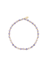 Blue & Gold / Beaded bracelet - light purple/Gold color Picture2