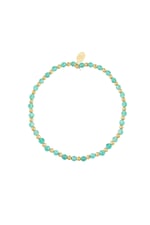 Green & Gold / Beaded bracelet - turquoise/Gold color Picture4