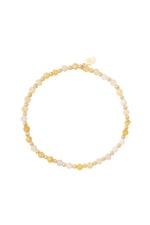 Gold color / Beaded bracelet November - yellow/Gold color Picture10