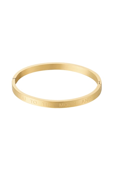 Sklavenarmband Love you to the Moon and back - Goldfarbe