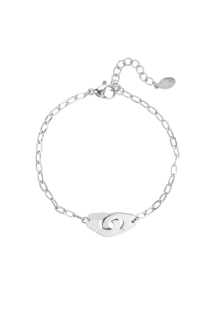 Bracelet connected link - Silver Color color h5 