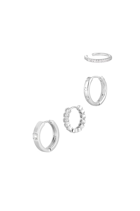 Boucle d'oreille scintillant subtile - argent Cuivre 2