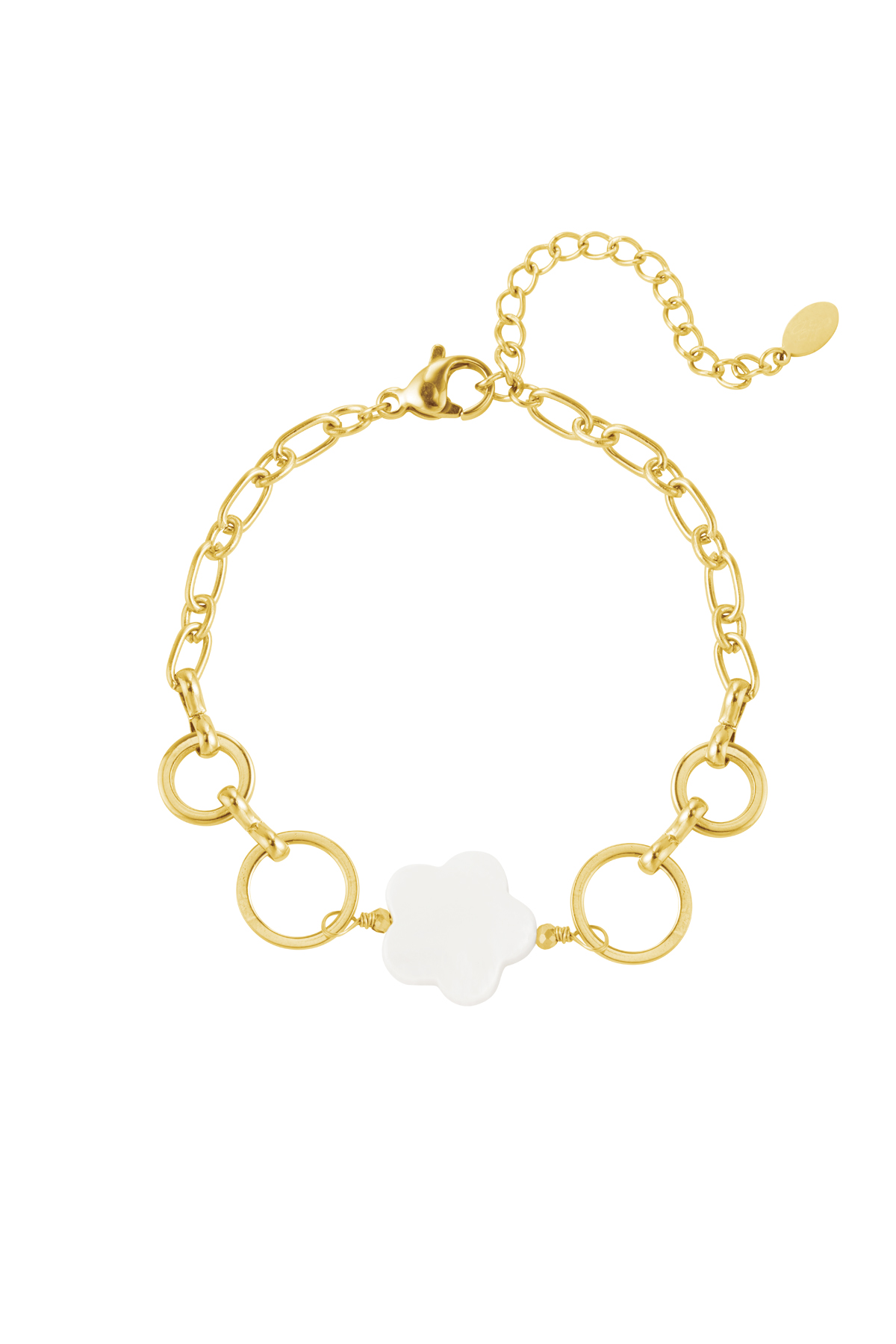 bracelet flower and rings
