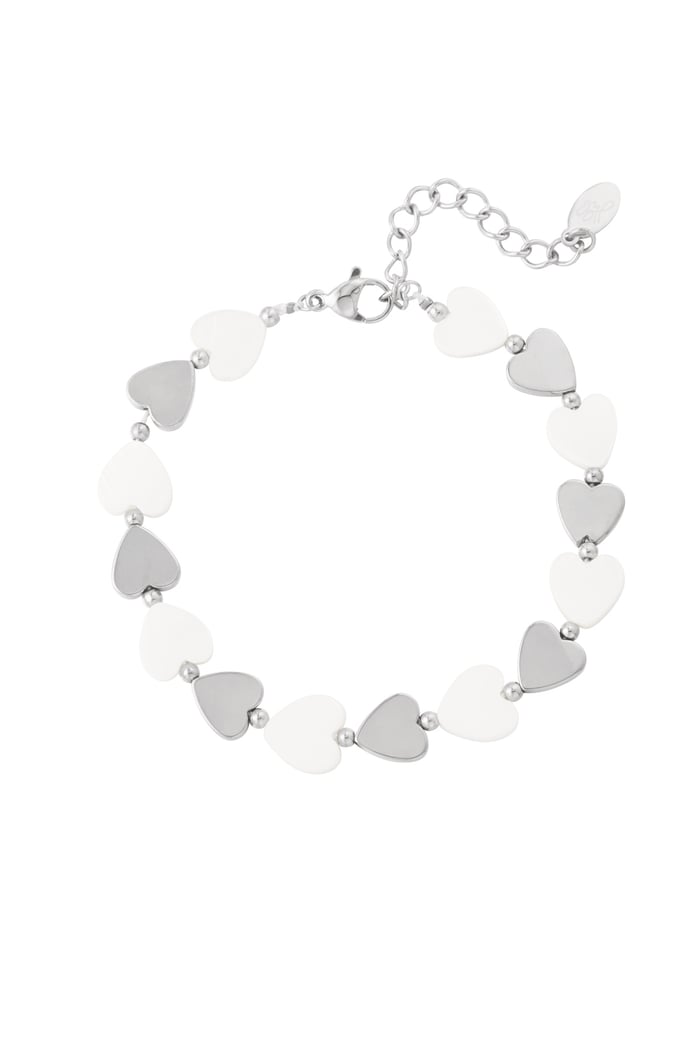 Bracelet sea shovel hearts - Silver Color color 