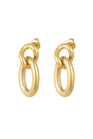 Earrings links - Gold color h5 