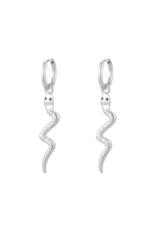 Earrings snake charm - Silver Color color h5 