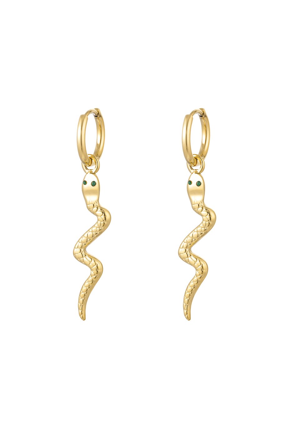 Earrings snake charm - Silver Color color 