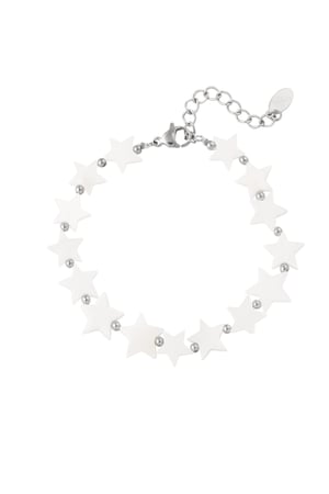 Bracelet seashell stars - Silver Color color h5 