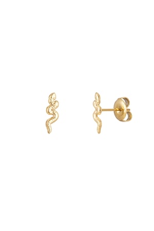 Ear plug snake - Gold Color Stainless Steel h5 