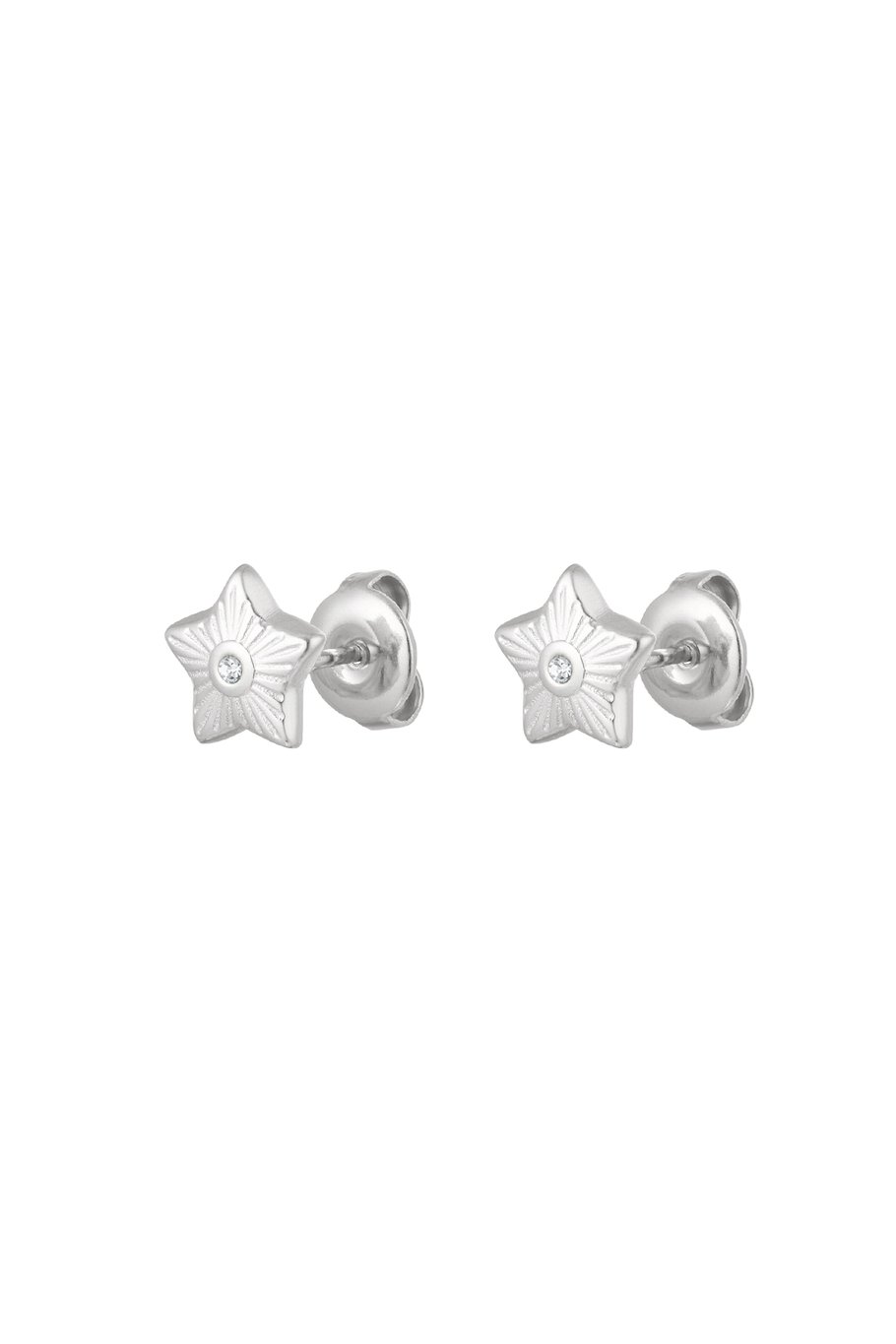 Oorstekers ster - Zilver kleur 