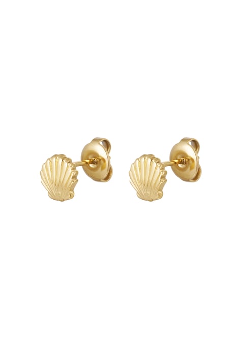 Ear studs shell - Gold color 2