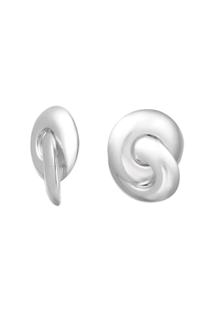 Earrings curl - silver color Metal h5 