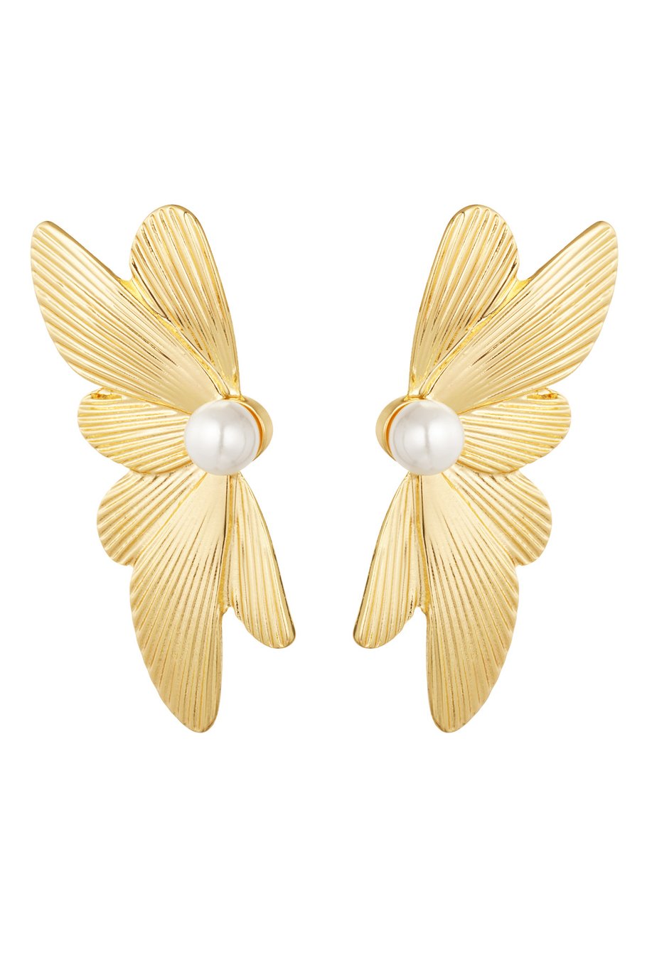 Ear studs wing - Gold color 