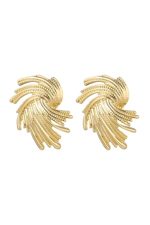 Earrings twizzel - Gold Color Alloy h5 