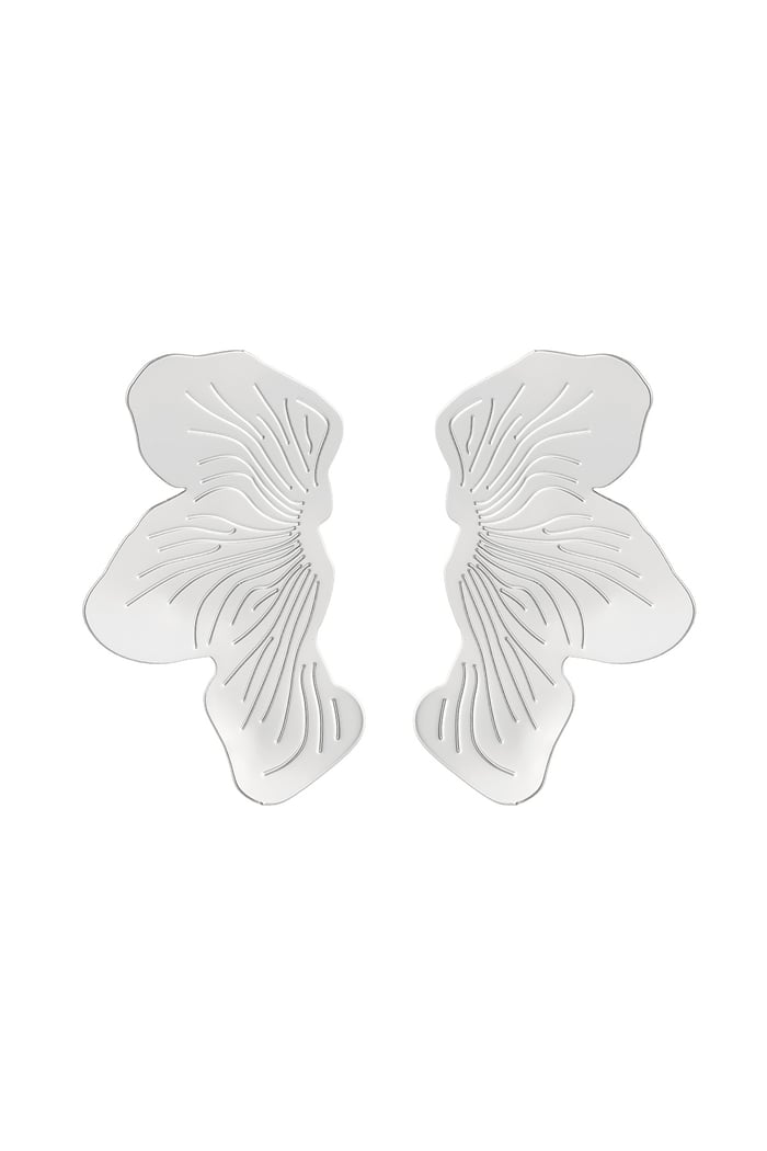 Ear stud butterfly look - silver color Copper 