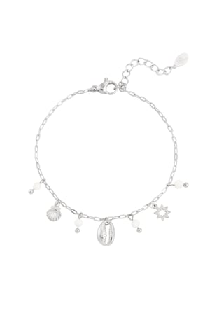 Bracelet charms and stones - Silver Color color h5 