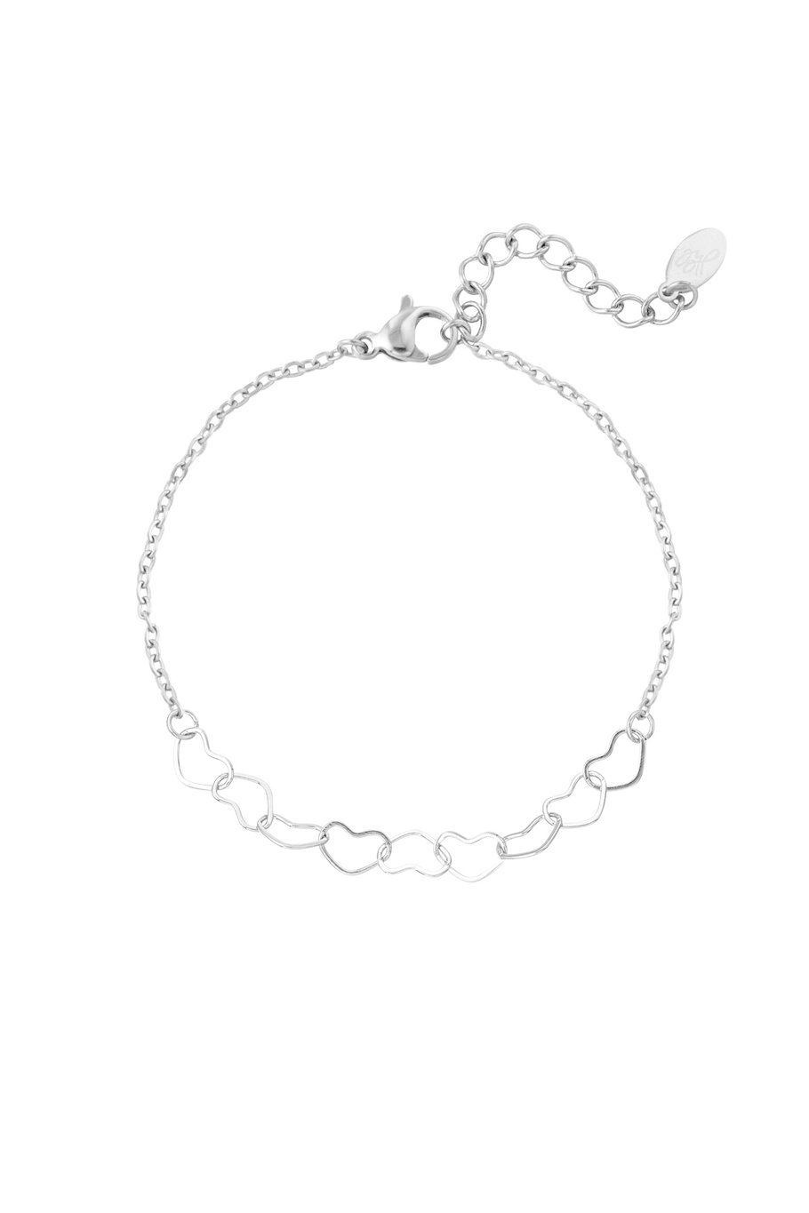 bracelet linked hearts 