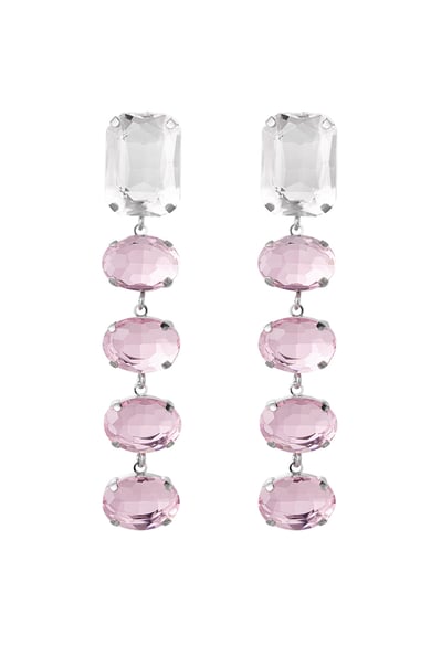 Earrings glass beads party - Gold Color Copper h5 