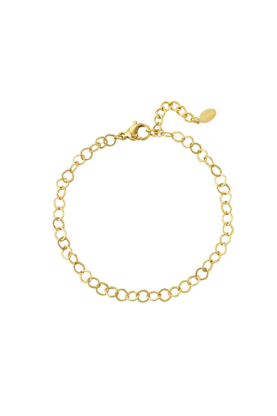 Kettenarmbänder aus Edelstahl – Goldfarbe - Goldfarbefarbe