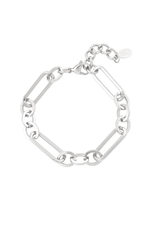 Bracelet thick links - Silver Color color h5 