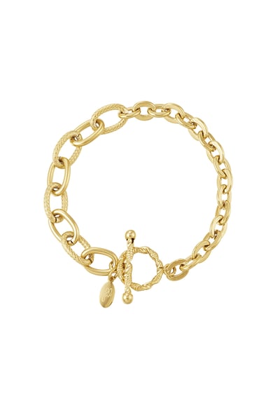 Bracelet links from small to large - Gold color h5 