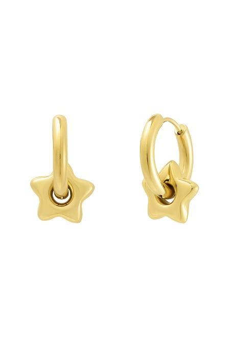 Earrings with star - Gold color