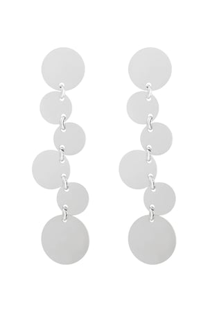 Earrings coins party - Silver Color color h5 