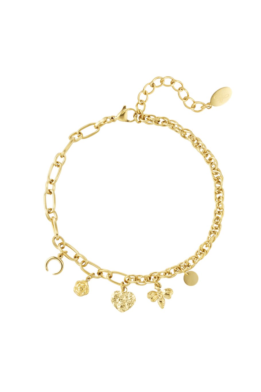 bracelet different links with charms