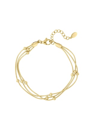 Bracelet with a twist - Gold color h5 