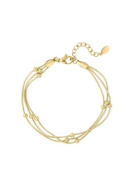 Bracelet with a twist - Gold color