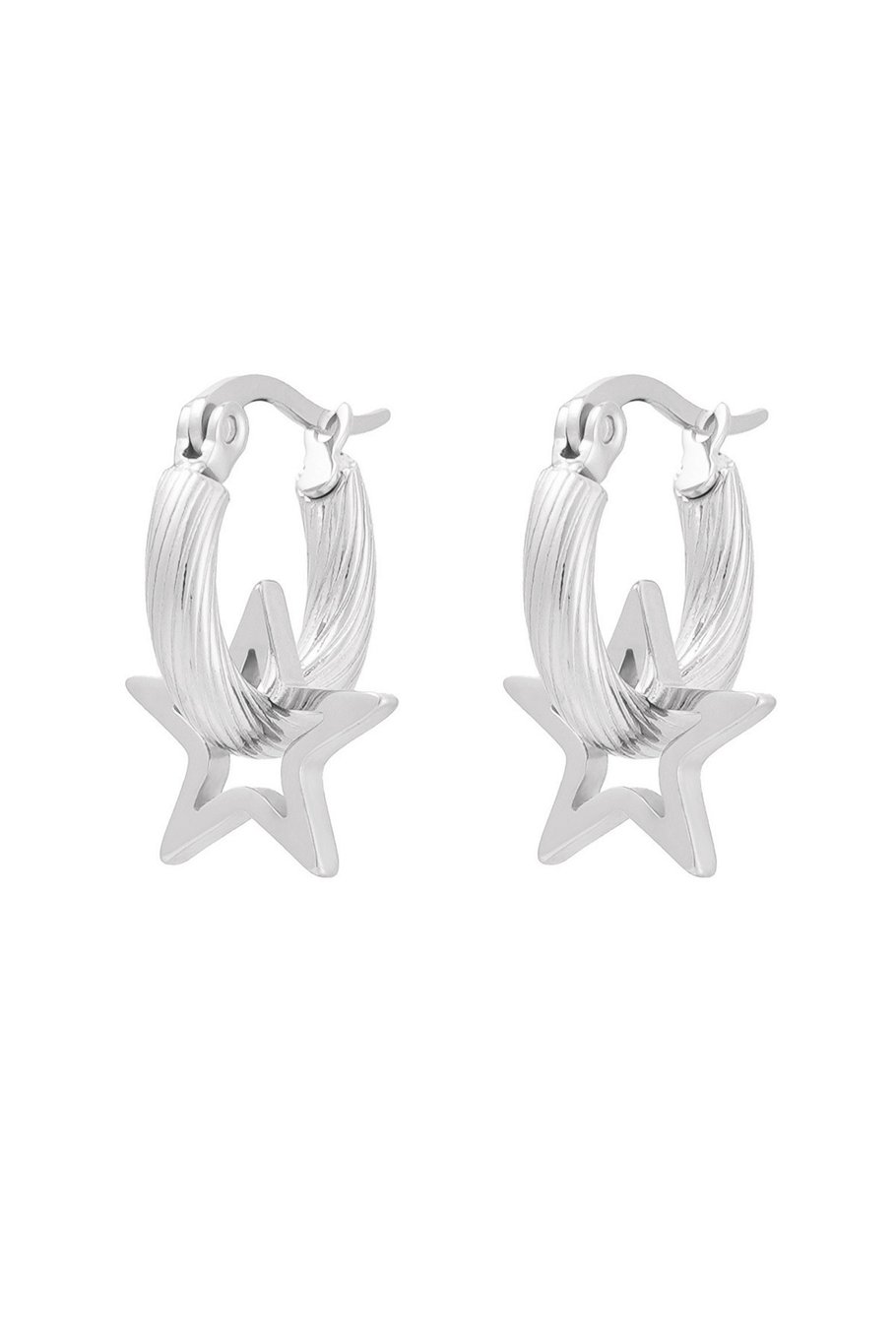 earrings twisted with star 