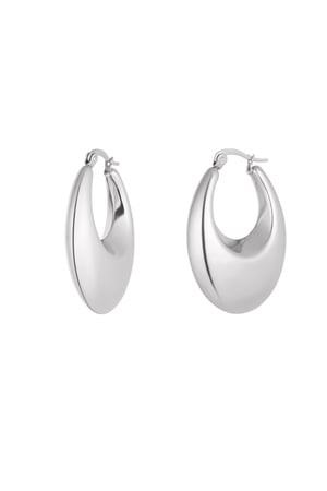 Earrings aesthetic elegant - Silver Color color h5 