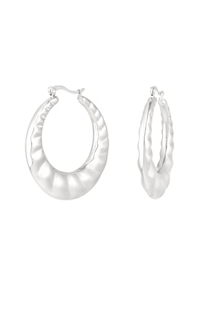 City earrings with a twist - Silver Color color h5 