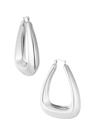 Earrings triangle - Silver Color color h5 