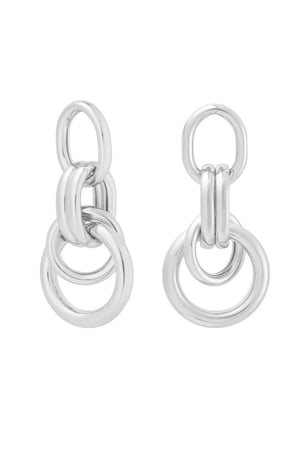 Earrings link party - Silver Color color h5 