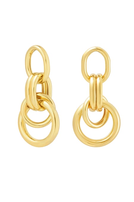 Earrings link party - Gold color