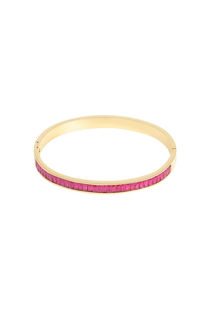 Slave bracelet stones - fuchsia 