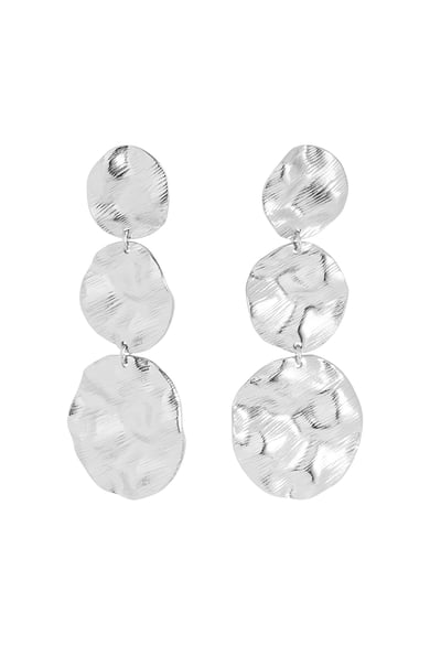 Earrings 3 x abstract - Silver Color color h5 