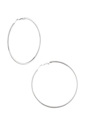 Basic hoops medium - Silver Color color h5 