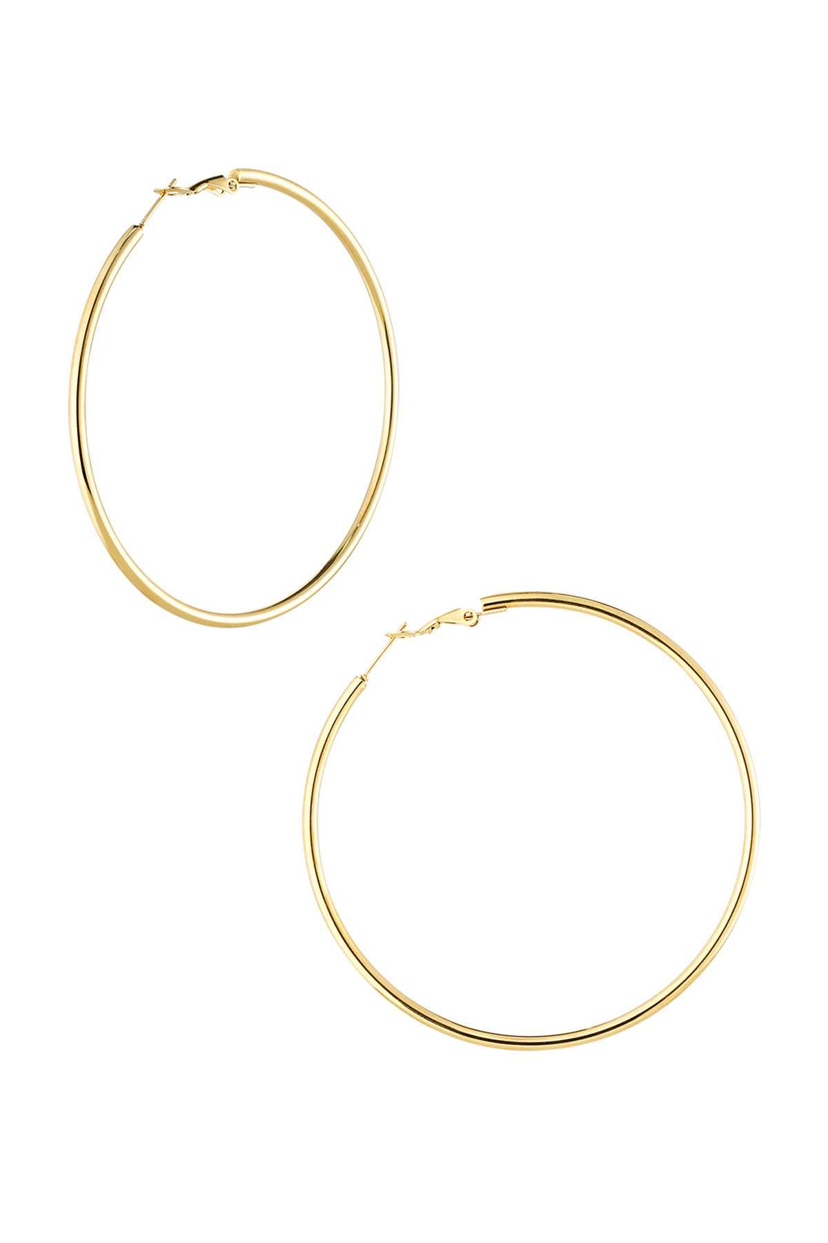 Basic hoops medium - Gold color