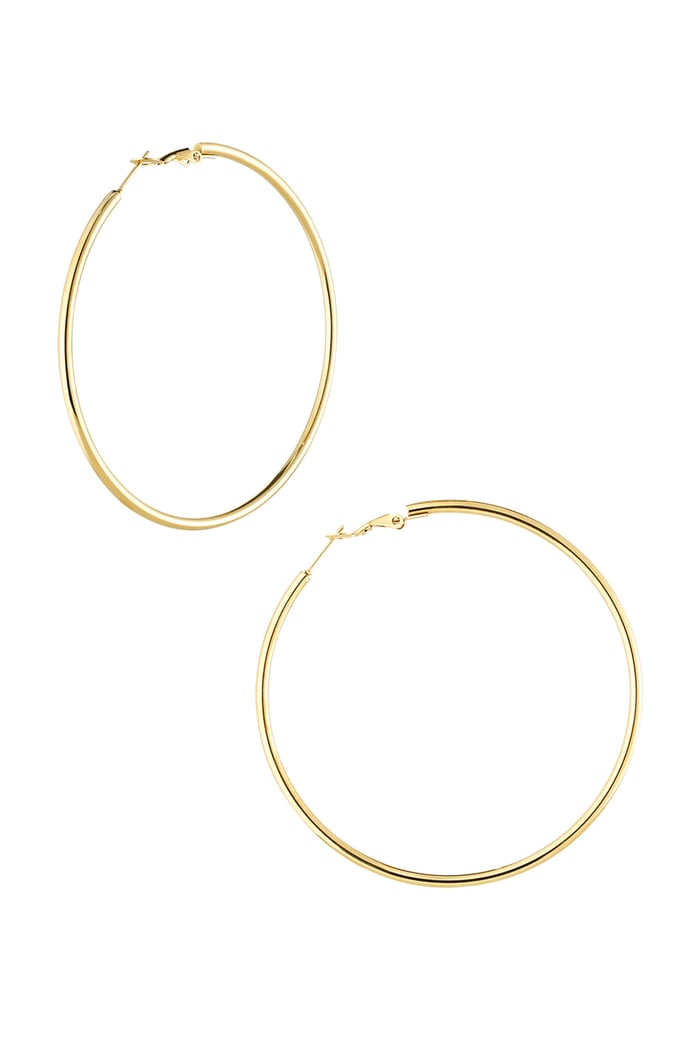 Basic hoops medium - Gold color 