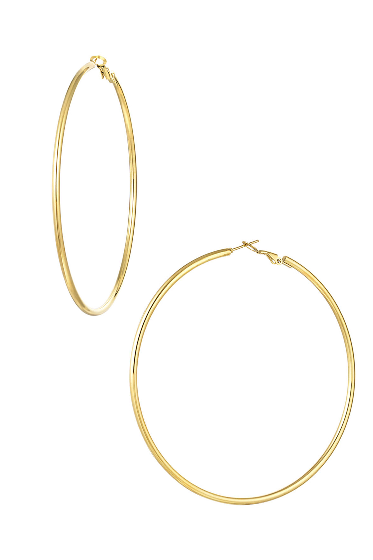 Basic narrow hoops - Gold color