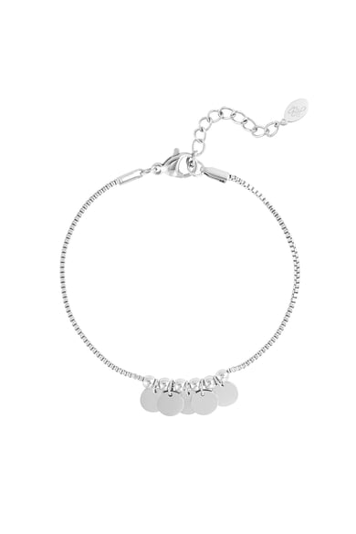 Armband mit hängenden Münzen – Goldfarbe - Goldfarbefarbe h5 