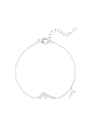 Bracelet 2 guns - Silver Color color h5 