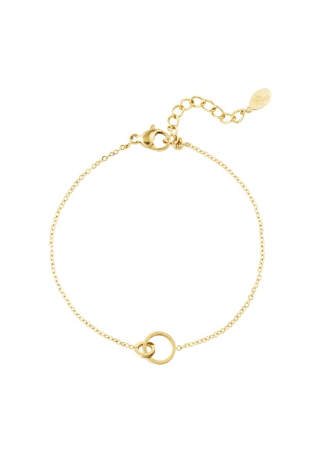 Bracelet connected charm - Gold color