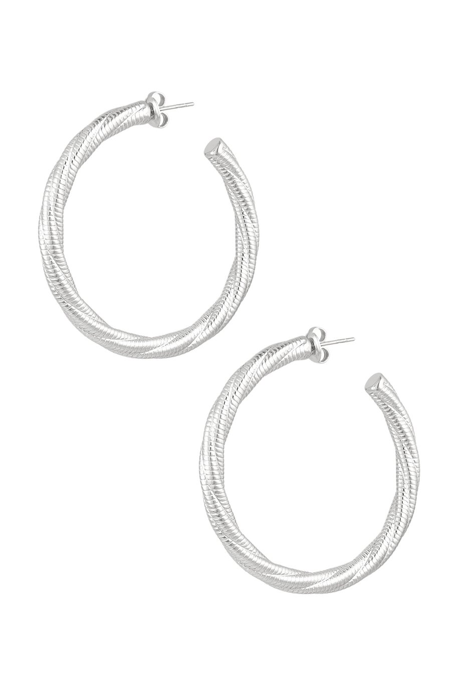 earrings twisted relief large