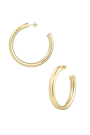 Earrings basic - Gold color h5 