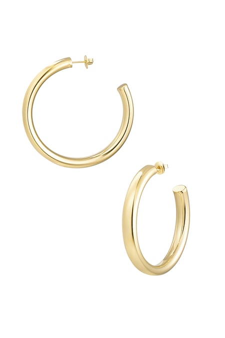 Earrings basic - Gold color 2