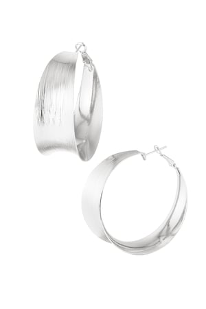 Holy hoop earrings - Silver Color color h5 