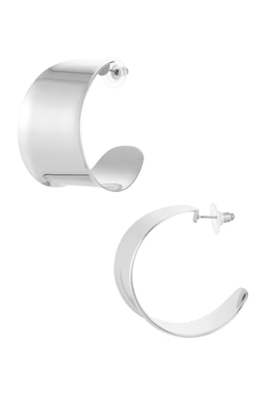 Aesthetic earrings - Silver Color color h5 